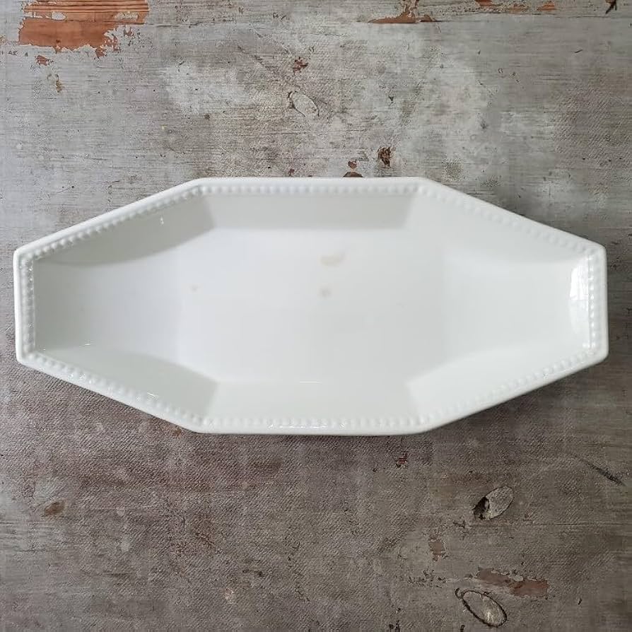 フランスアンティーク　クレイユモントローオクトゴナル　ソーシエール　希少 クレイユ＆モントロー オクトゴナル ソーシエール アンティーク 050269